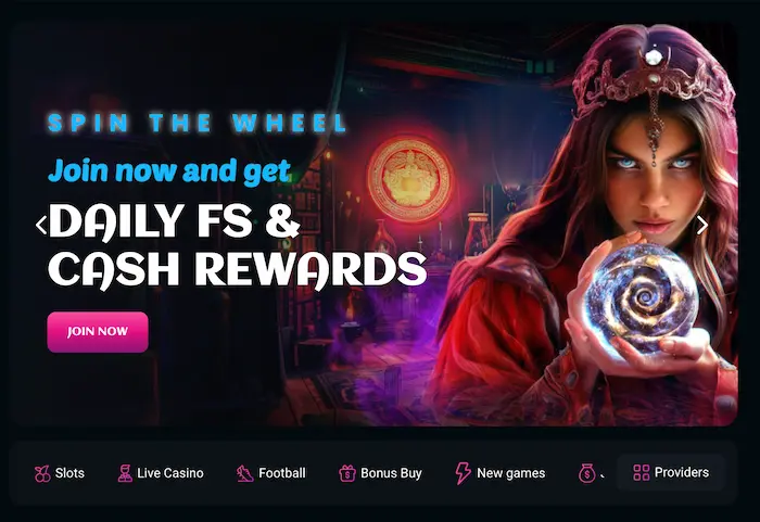 SpinsUp Casino banner